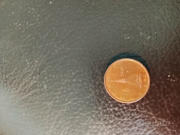 Moneta 2 centesimi euro 2010 rara errori di conio