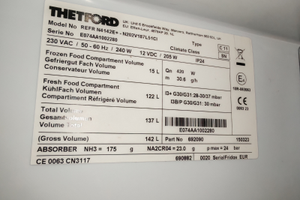 Frigo trivalente thetford n4142e+