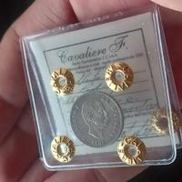 50 centesimi 1889 Umberto I periziato