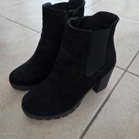 tronchetti neri in camoscio DEICHMANN taglia 37