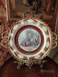 Piatto grande masoni limoges 
