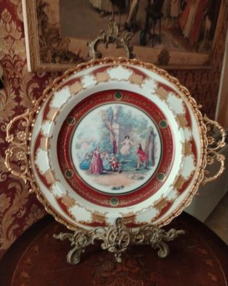 Piatto grande masoni limoges 