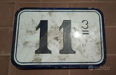 Numeri civico antico in ceramica Ceramica di Imola