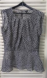 Blusa elegante OVS nera e bianca 