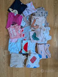 Set felpe, magliette, t-shirt bambina