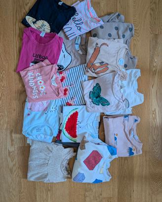 Set felpe, magliette, t-shirt bambina