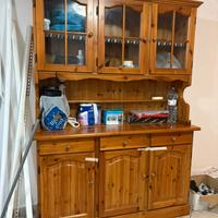 Credenza legno e mobile specchio bagno