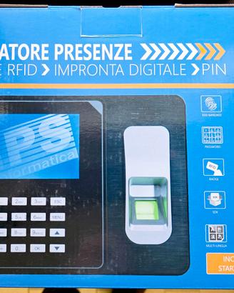 LETTORE DI BADGE CON IMPRONTA DIGITALE E RFID