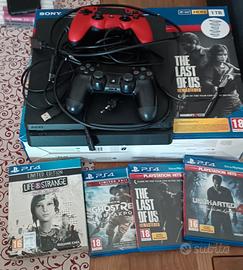 ps4 slim 1 TB+controller "aim controller"