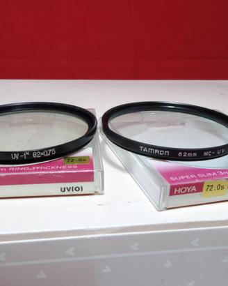 coppia filtri uv 82 mm tamron e kiev in ottime con