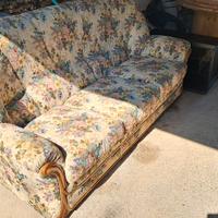 set divano e 2 poltrone vintage in stile classico