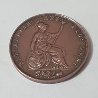 Moneta Antica One Penny Regina Vittoria 1857