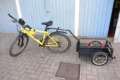 GHIARONI bici ibrida uomo 28'' + carrello rimorchi