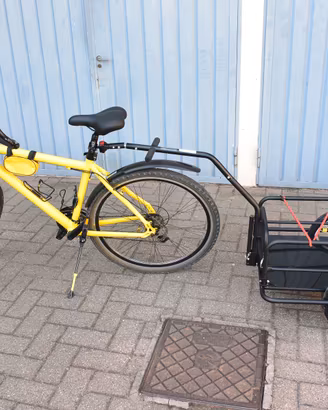 GHIARONI bici ibrida uomo 28'' + carrello rimorchi