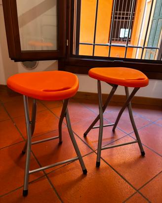 2 sgabelli arancioni (GEDY Sgabello)