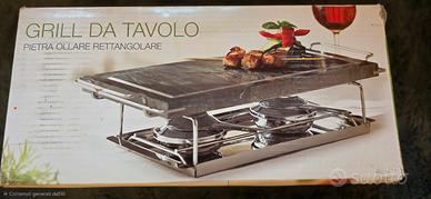 Grill da tavolo in Pietra Ollare  - NUOVO - 