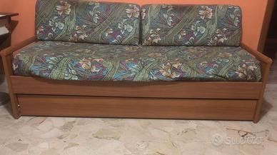 Divano letto una piazza con  cassetto