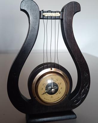 Barometro vintage Taulon a forma di arpa 20 cm