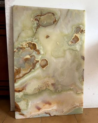Lastra onice verde maculato 100×62 piano tavolo