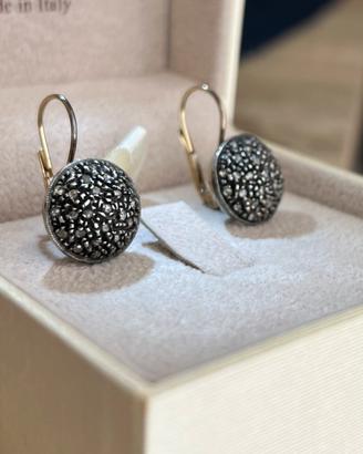 Orecchini in ORO Giallo e DIAMANTI vintage