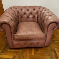 Chester poltrona originale rosa antiquario