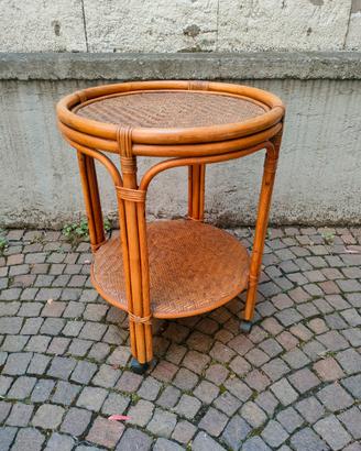 Carrello in Bamboo  design vintage 