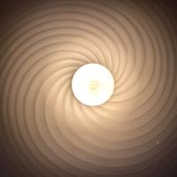 Splendida grande lampada Murano vortice ‘70