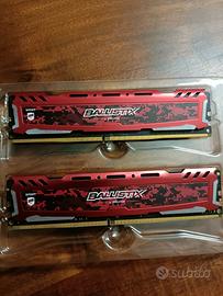 Memoria RAM 16GB DDR4 Ballistix (8x2)