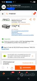 paraurti fiat tipo hatchback nuovo 
