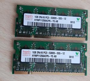 2GB 2 x 1GB / 1GB PC2-5300S RAM DDR2 Laptop Memory