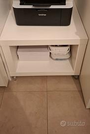 Mobiletto per stampante con ruote