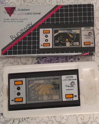 Gakken LCD Card Game Runaway Vintage Anni 80 
