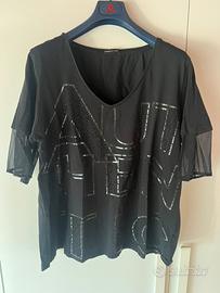 T-shirt fiorella rubino