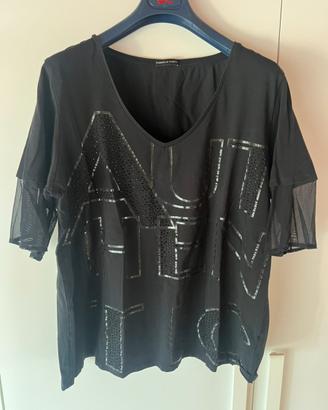 T-shirt fiorella rubino