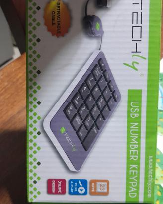 Tastierino Numerico Esterno USB Techly-Nuovo