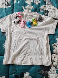 T-shirt Fruit of the Loom bimba 3 o 4 anni