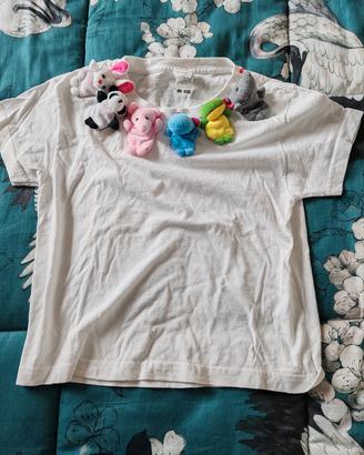 T-shirt Fruit of the Loom bimba 3 o 4 anni