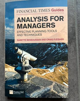 Libro nuovo: analysis for managers
