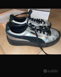 Scarpe Puma basket argento