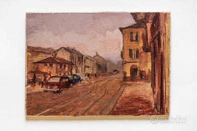 Quadro Nostalgia  Quartiere Navigli Milano '50