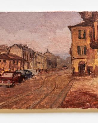 Quadro Nostalgia  Quartiere Navigli Milano '50