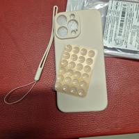 Set 2 Custodie ventose silicone iPhone 16 Pro Max