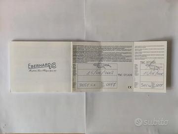 Eberhard & Co Chronograph 31051 CERTIF DI GARANZIA