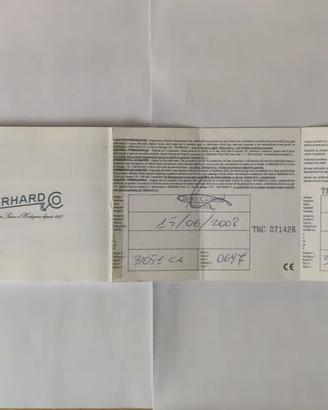 Eberhard & Co Chronograph 31051 CERTIF DI GARANZIA