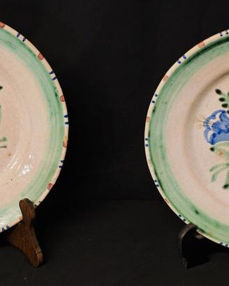 Cassetta – Coppia piatti ceramica vietrese 25 cm