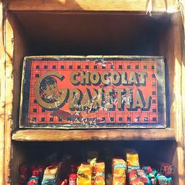 Antica insegna anni 30 40 art déco cioccolato