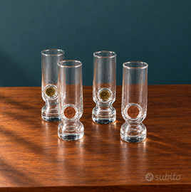 4 bicchierini Old Penny con monete anni '70