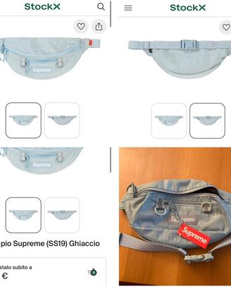 Marsupio Supreme Nuovo color ghiaccio