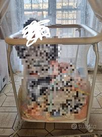 culla a dondolo più box culla bambini 