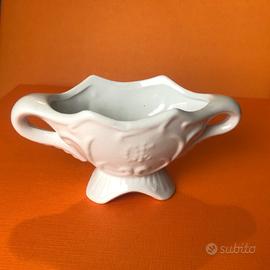 Salsiera in ceramica bianca